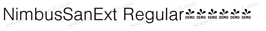 NimbusSanExt Regular字体转换